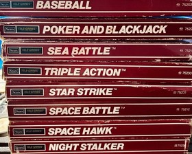 SUPER VIDEO ARCADE SEARS INTELLIVISION 10 TOTAL /8 SEARS GAMES CIB+2CARTS TESTED