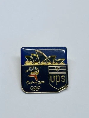 Vintage Sydney Olympic Games Epoxy Pin UPS Sponsor Logo Opera House Game Mascot - Image 1 of 4