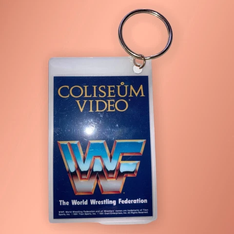 WWF MEMORABILIA Coliseum Video Keychain Hogan Warrior (BRAND NEW) Cover