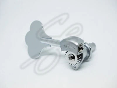 Brand new Hipshot licensed bass tuner clover chrome treble side 3/8 14mm hole