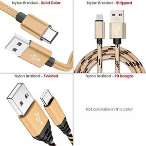 Original USB C Type-C Cable Fast Charger Charging Data Sync Cord 3/6/10FT Lot - Picture 1 of 19