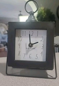 Rae Dunn Design Styles Battery Metal Wood Clock Decoration Desk Top Night Stand - Picture 1 of 5