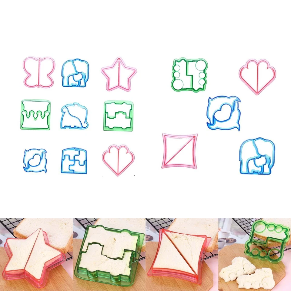 Sandwichausstecher Set, Backen Ausstechformen, verschiedene Formen Brot Käse Ausstecher - Bild 1 von 1