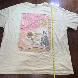 Grateful Dead - Summer Tour '76 Reprint T-Shirt Size L/XL Large Skeleton Rose - Picture 1 of 8