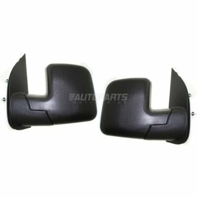 Nuevo espejo retrovisor de puerta manual izquierdo derecho compatible con Ford E-150 2008-13 tipo vela de vidrio único Foto 1 de 4