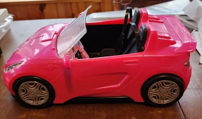 Barbie 2016 Mattel Glam Pink Glitter Convertible 2 Plazas Muñeca Coche/Cinturón de Seguridad Foto 1 de 4