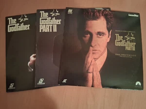 3 laserdiscs 📀 THE GODFATHER PART I, II et III (USA) 6 disques - Photo 1/10