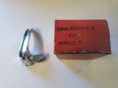 NOS Mercury 59MK-6422916-A Manija de palanca de ventilación de ventana de ala cromada Foto 1 de 4