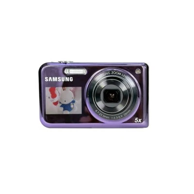 Samsung PL170 Digital Camera 16.1 MP 5xOpticalZoom Dual Screen LCD Selfie Purple - Image 1 of 4