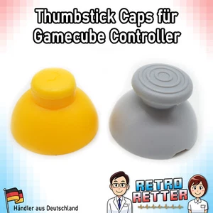 2x Thumbstick Kappen für Nintendo GameCube - NGC Controller Analog Stick Caps - Bild 1 von 3