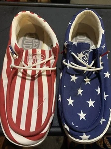 HEYDUDE Wally Patriotic | Herrenschuhe | Herren Slipper Halbschuhe | leicht - Bild 1 von 4
