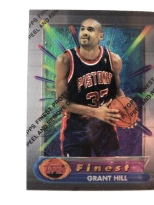 Grant Hill 1994-95 Topps Finest W/Coating  RC  Rookie Card #240 - Pistons - Image 1 of 4