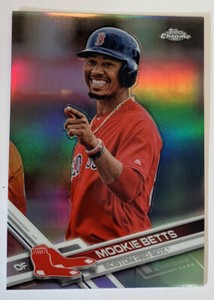 2017 Topps Chrome Image Variation Refractor Mookie Betts Red Sox Dodgers SSP