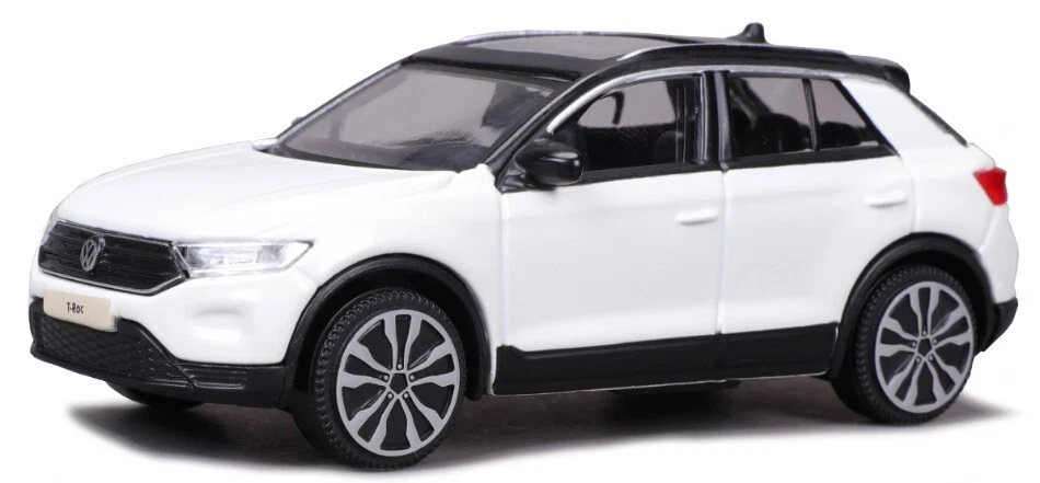 Modellino auto scala 1:43 Burago VW T-ROC WHITE diecast modellismo statico - Immagine 1 di 1
