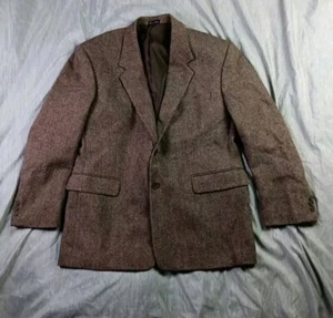 Abrigo Deportivo Monsieur Adolfo Lana Tweed Para Hombre 42s Blazer Chaqueta 2 Botones - Imagen 1 de 17