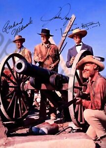 The Alamo 1960 John Wayne Richard Widmark Laurence Harvey Beautiful Signed 7x5