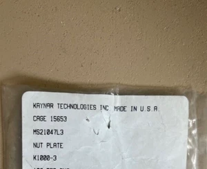 MS21047L3, Nutplate(10pk), New Surplus - Bild 1 von 2