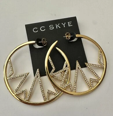 Brincos de argola de ouro CC Skye The Sundance - Imagem 1 de 4