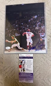 Johnny Bench Cincinnati Reds Autographed 8x10 Photo With JSA COA - Picture 1 of 1