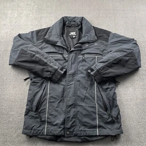 Helly Hansen Jacket Adult Medium Gray Full Zip Long Sleeve Outdoor Casual Men's - Picture 1 of 15