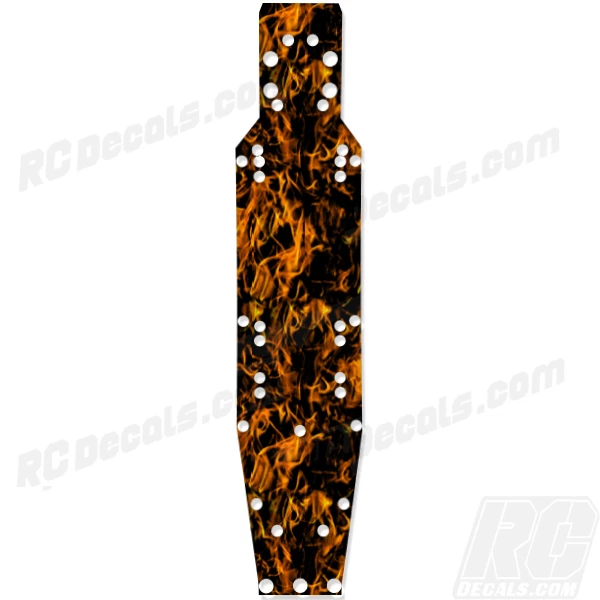 ProLine Pro 2 - Thick Chassis Protector Graphics - Dark Flames Green - Image 1 of 1
