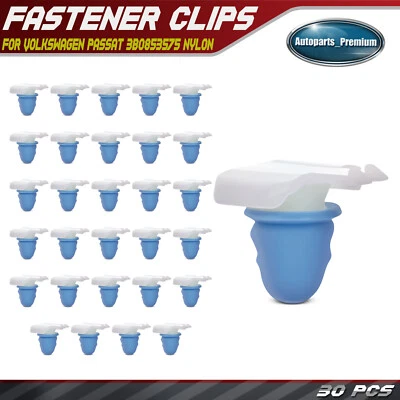 Retenedor de clip de moldura 30x 17,5 mm de ancho con goma para Volkswagen Passat 3B0853575 Foto 1 de 4