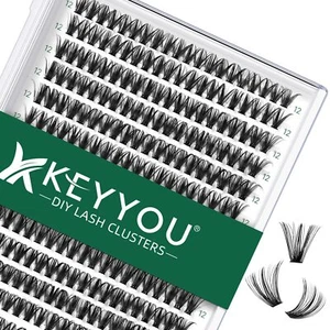 Lash Clusters 300pcs Individual Lashes 40D 0.07D Curl 12mm DIY Eyelash Extens... - Picture 1 of 6