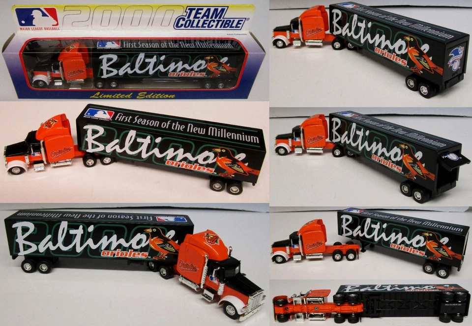 2000 Baltimore Orioles Truck Trailer Metal Die Cast Collectibles Scale 1 80