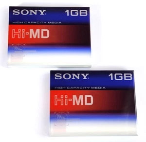 x2 nuovi minidischi Sony Hi-MD 1GB lotto bundle sigillato vuoto HMD1G - Foto 1 di 2