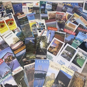 Lot cartes routières anciennes villes américaines années 60-2000 États-Unis - Photo 1/14