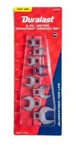 Duralast Set di chiavi metriche a piede di corvo 10, 11, 13, 14, 15, 17, 18, 22 mm. - 8 pezzi - Foto 1 di 3