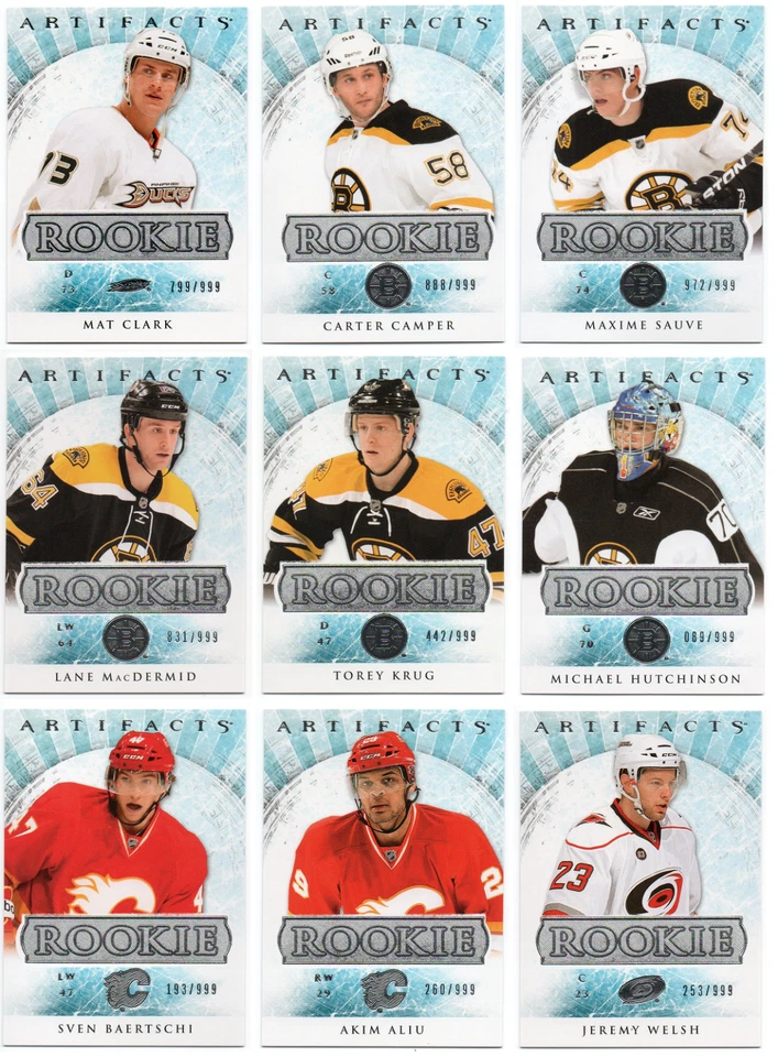 2012-13 Artifacts Base Rookie Short Print SP RC /999 - Pick Any - Image 1 of 1