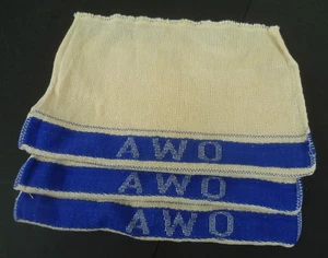 3 Putzlappen - " AWO " - mit Einwebung der Motorradmarke - für Bordwerkzeug - Picture 1 of 2