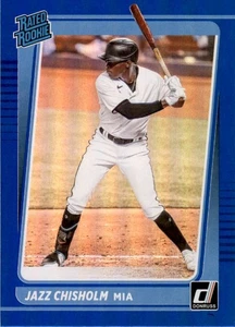 A9979- 2021 Donruss Holo Blue #58 Jazz Chisholm RR - NM-MT ( ROOKIE) - Picture 1 of 2
