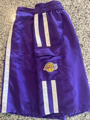 Pantalones Cortos de Natación NBA Equipo Los Angeles Lakers Hombres Talla Grande Bordado Emblema Foto 1 de 4