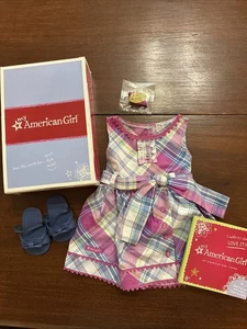 Vestido de fiesta a cuadros American Girl Doll 2013 - Traje MYAG retirado - Imagen 1 de 14