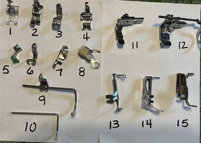 Assorted Sewing Machine Feet for Vertical Needle Low-Shank Machines - Image 1 of 4