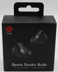 BLACK - BEATS STUDIO BUDS WIRELESS EARBUDS (MJ4X3LL/A #145383# - Picture 1 of 6