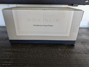 WEEKENDER Standard Gel Memory Foam Pillow Size-1-Pack-Medium Plush Feel-Neck and - Picture 1 of 5