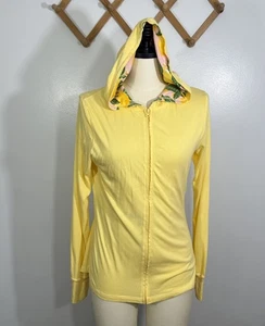 Munki Munki Pajama Shirt Jacket Hoodie Lemons Medium - Picture 1 of 9