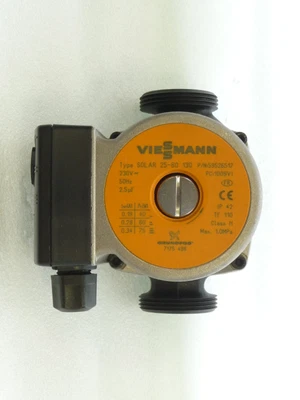 Grundfos Viessmann Solar 25 - 60 Umwälzpumpe 130 mm Solarpumpe 59526517 NEU P670 - Bild 1 von 3