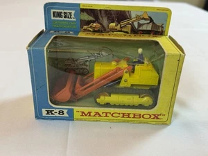 Vintage Matchbox King Size K-8 Caterpillar Traxcavator – Original Box - Picture 1 of 8