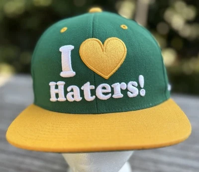 DGK Oakland A’s Colors I Love Haters Motivation Kayo Snapback Cap Baseball Hat - image 1 of 4