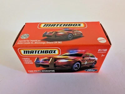 Matchbox boxed Ford Police Interceptor Fire Vehicle - 81/100 - 2020 - Image 1 of 4