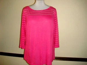 INC International Concepts MANGA PLUS TALLA 3/4 TALLA ROSA INTENSO. 1X - Imagen 1 de 6