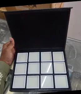 GEMSTONE Diamond Display storage big 12 boxes with cover tray boxes size 5x5 cm - Picture 1 of 7