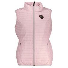 Napapijri Sleeveless Pink Contrast Detail Women's Jacket Authentic