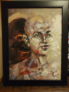 Óleo sobre Lienzo Mory Ouattara (1982" Retratos Y Reflejos 2019 Arte Burkinabé - Imagen 1 de 11