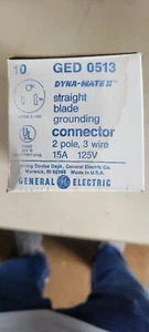 GE GED0513 Dyna-Mate II Connettore Lama Dritta Giallo 2P 3W - Confezione da 10 - Foto 1 di 2