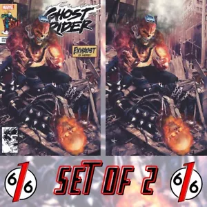 ๐ฅ๐ GHOST RIDER #7 TURINI 616 Trade Dress & Virgin Variant Set 1st App EXHAUST - Picture 1 of 4